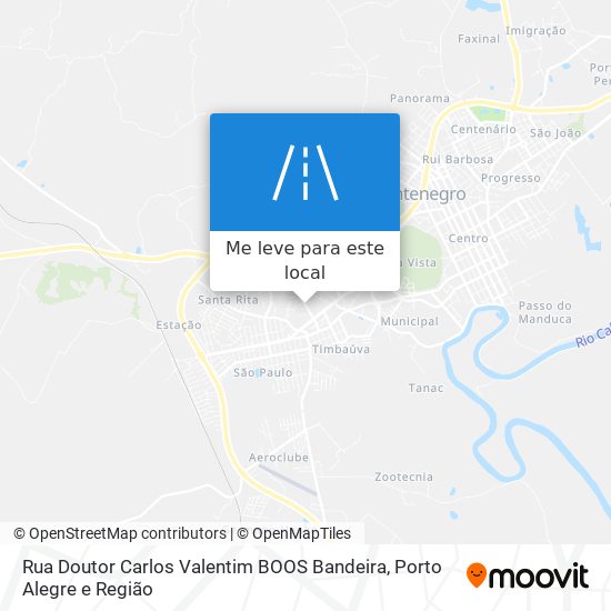 Rua Doutor Carlos Valentim BOOS Bandeira mapa