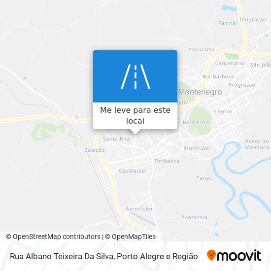 Rua Albano Teixeira Da Silva mapa