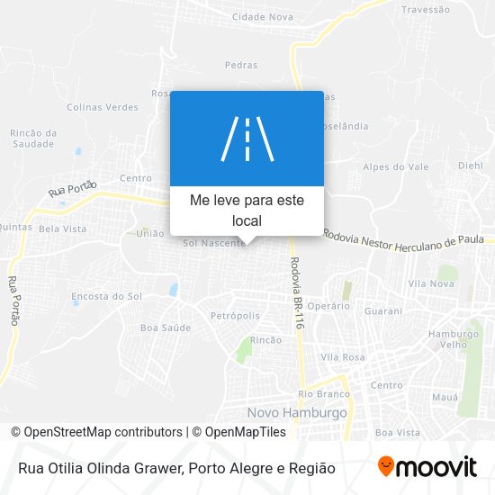 Rua Otilia Olinda Grawer mapa
