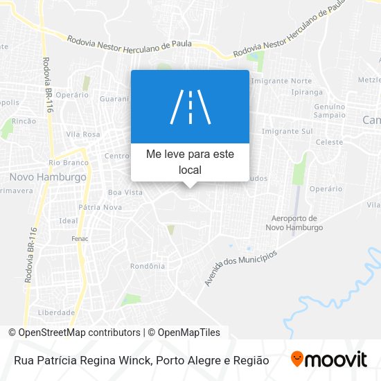 Rua Patrícia Regina Winck mapa