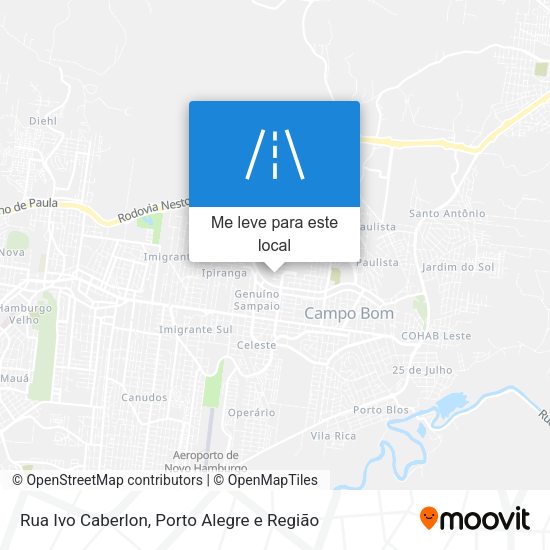 Rua Ivo Caberlon mapa