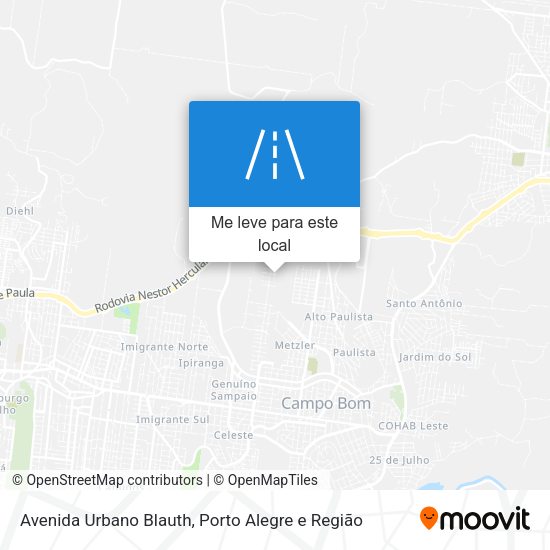 Avenida Urbano Blauth mapa