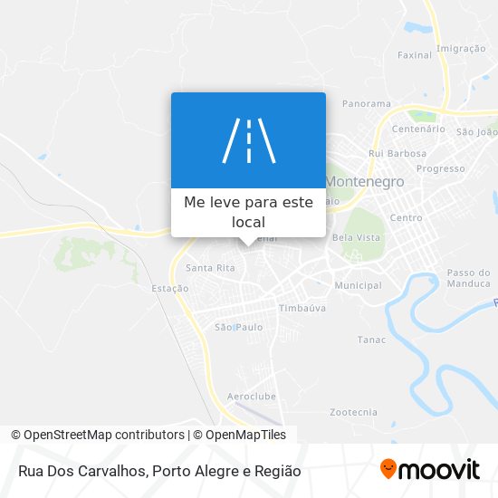 Rua Dos Carvalhos mapa