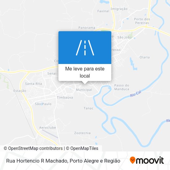 Rua Hortencio R Machado mapa
