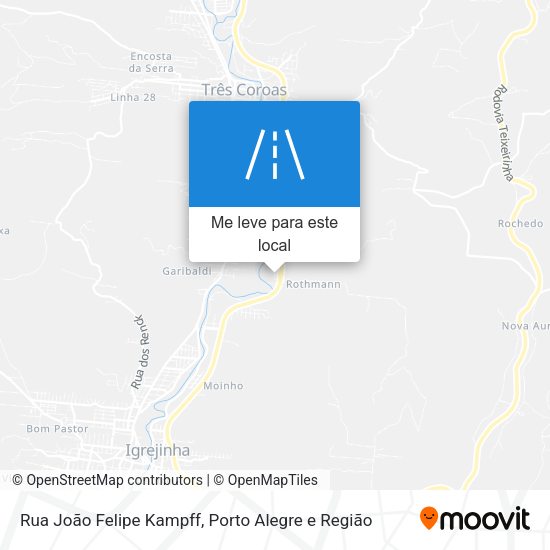 Rua João Felipe Kampff mapa