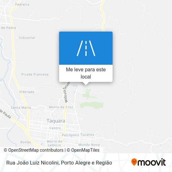 Rua João Luiz Nicolini mapa
