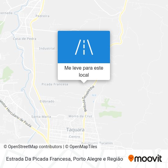 Estrada Da Picada Francesa mapa
