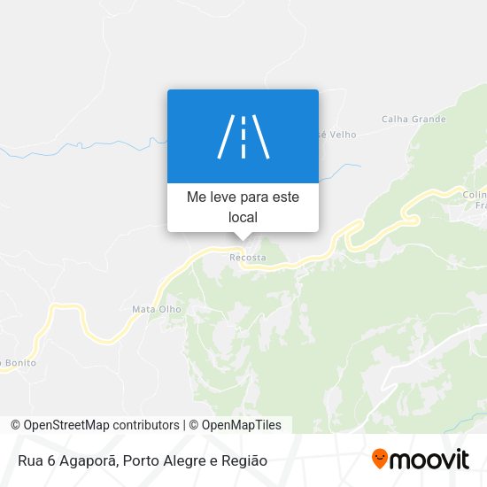 Rua 6 Agaporã mapa