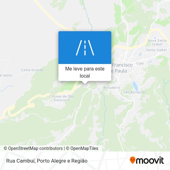 Rua Cambuí mapa
