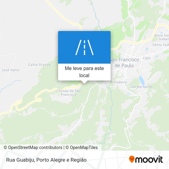Rua Guabiju mapa