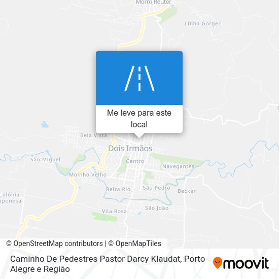 Caminho De Pedestres Pastor Darcy Klaudat mapa