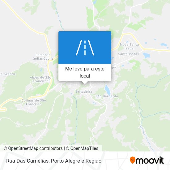 Rua Das Camélias mapa