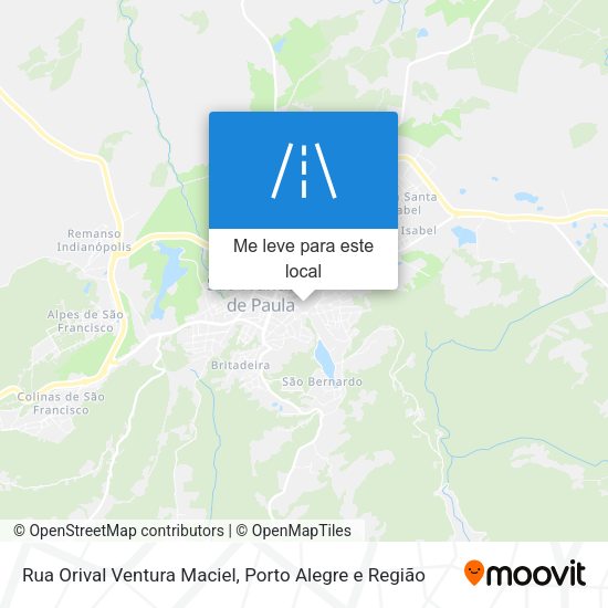 Rua Orival Ventura Maciel mapa