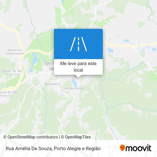 Rua Amélia De Souza mapa