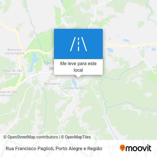 Rua Francisco Paglioli mapa