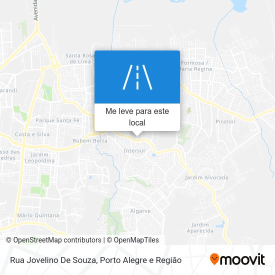 Rua Jovelino De Souza mapa