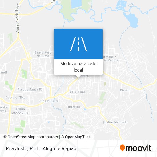 Rua Justo mapa