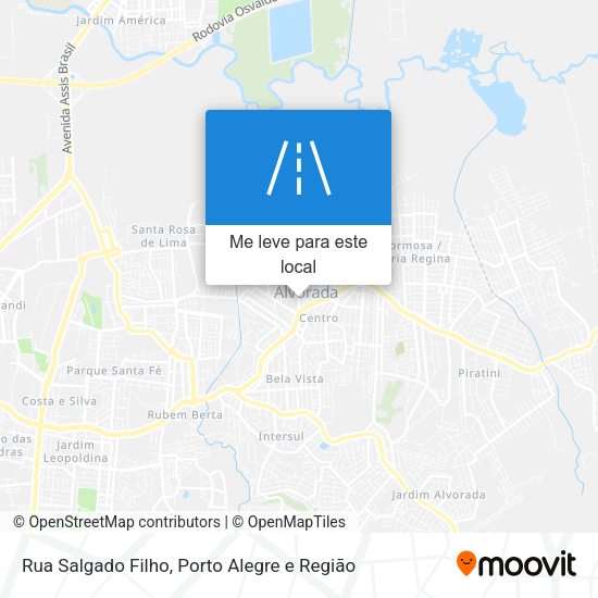 Rua Salgado Filho mapa