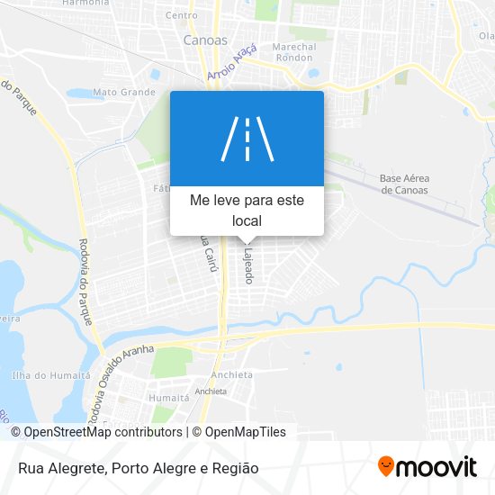Rua Alegrete mapa