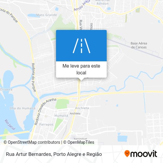Rua Artur Bernardes mapa