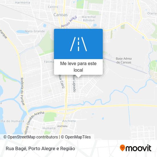 Rua Bagé mapa
