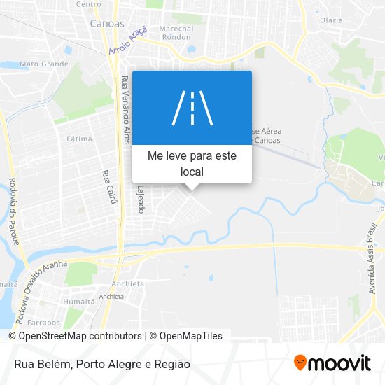 Rua Belém mapa