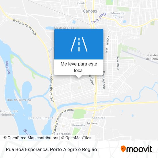 Rua Boa Esperança mapa