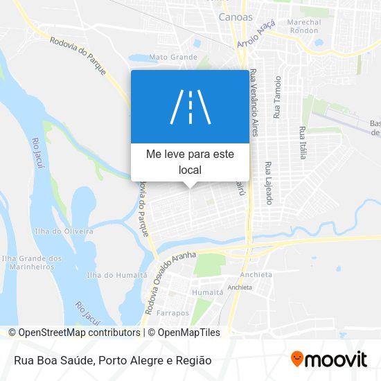 Rua Boa Saúde mapa