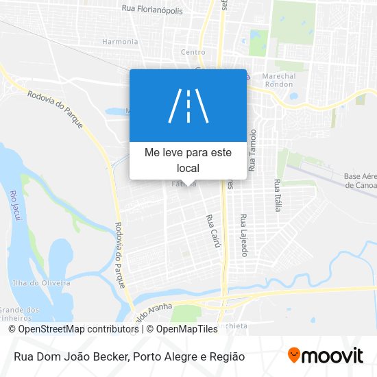 Rua Dom João Becker mapa