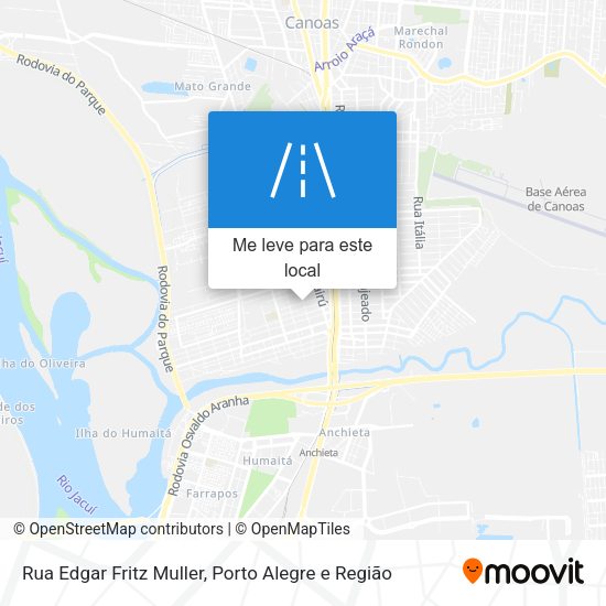 Rua Edgar Fritz Muller mapa