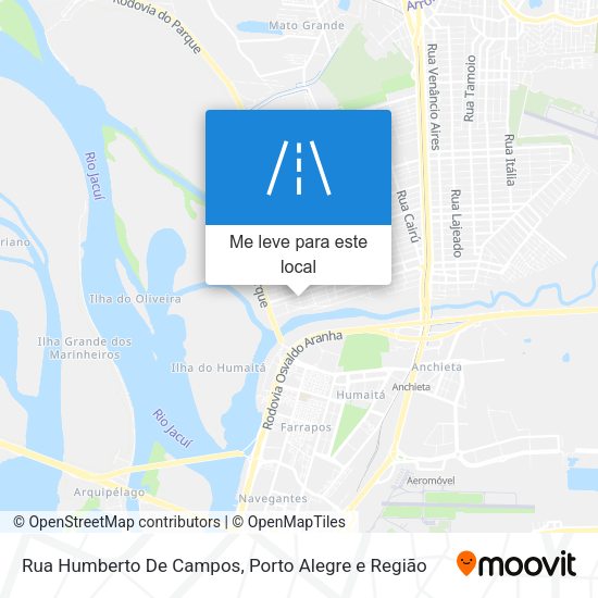 Rua Humberto De Campos mapa