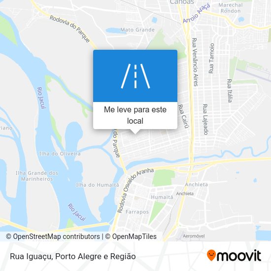Rua Iguaçu mapa