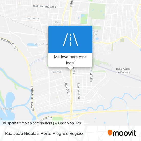 Rua João Nicolau mapa