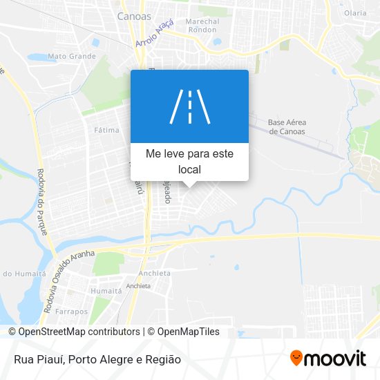 Rua Piauí mapa