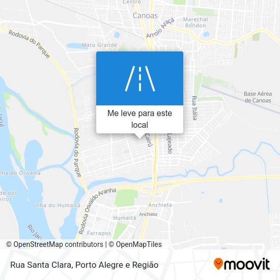 Rua Santa Clara mapa