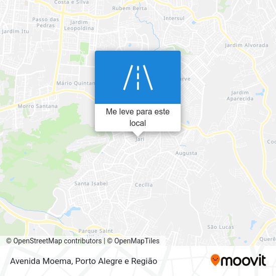 Avenida Moema mapa