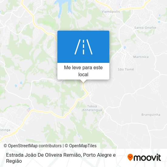 Estrada João De Oliveira Remião mapa