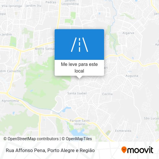 Rua Affonso Pena mapa
