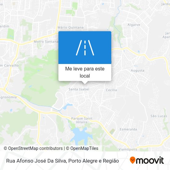 Rua Afonso José Da Silva mapa