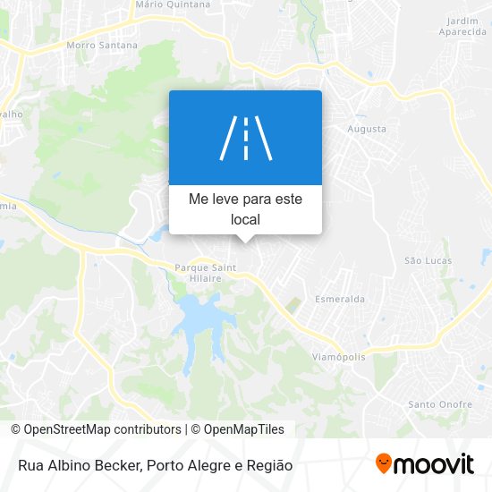 Rua Albino Becker mapa