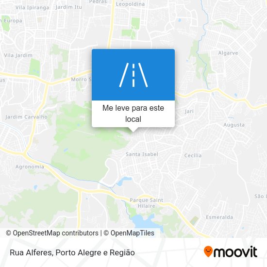 Rua Alferes mapa