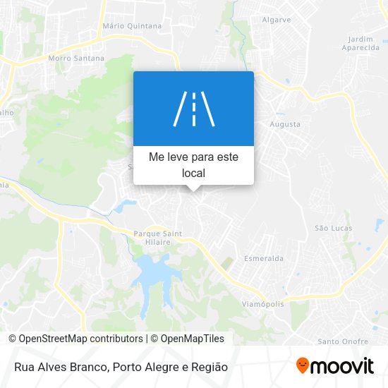 Rua Alves Branco mapa