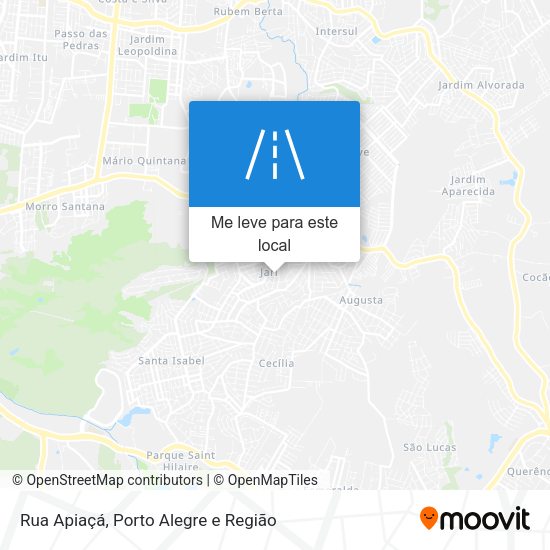 Rua Apiaçá mapa