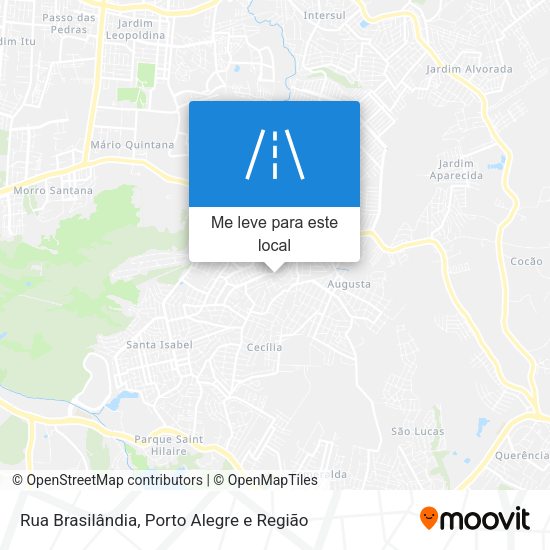Rua Brasilândia mapa