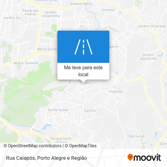 Rua Caiapós mapa