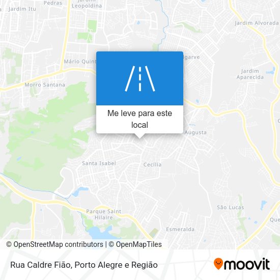 Rua Caldre Fião mapa