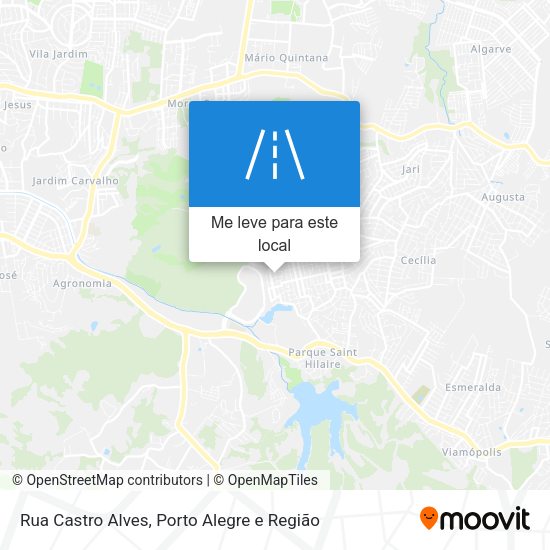 Rua Castro Alves mapa