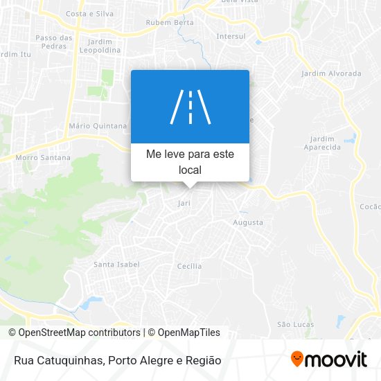 Rua Catuquinhas mapa