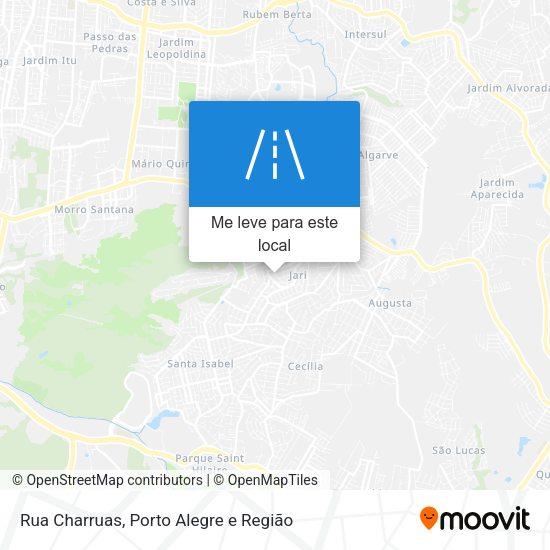 Rua Charruas mapa