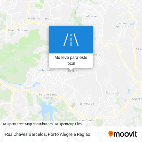 Rua Chaves Barcelos mapa